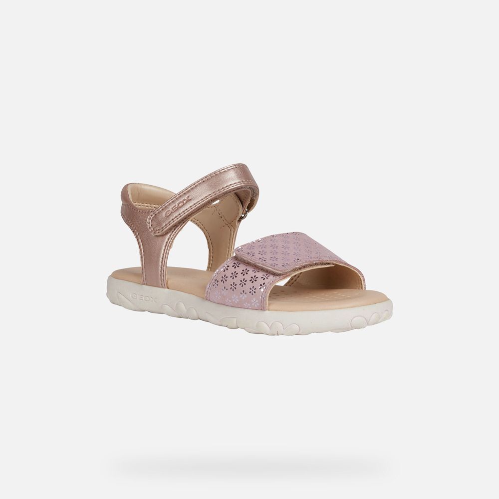 Sandales Geox Haiti - Rose - Fille 863790-UEI